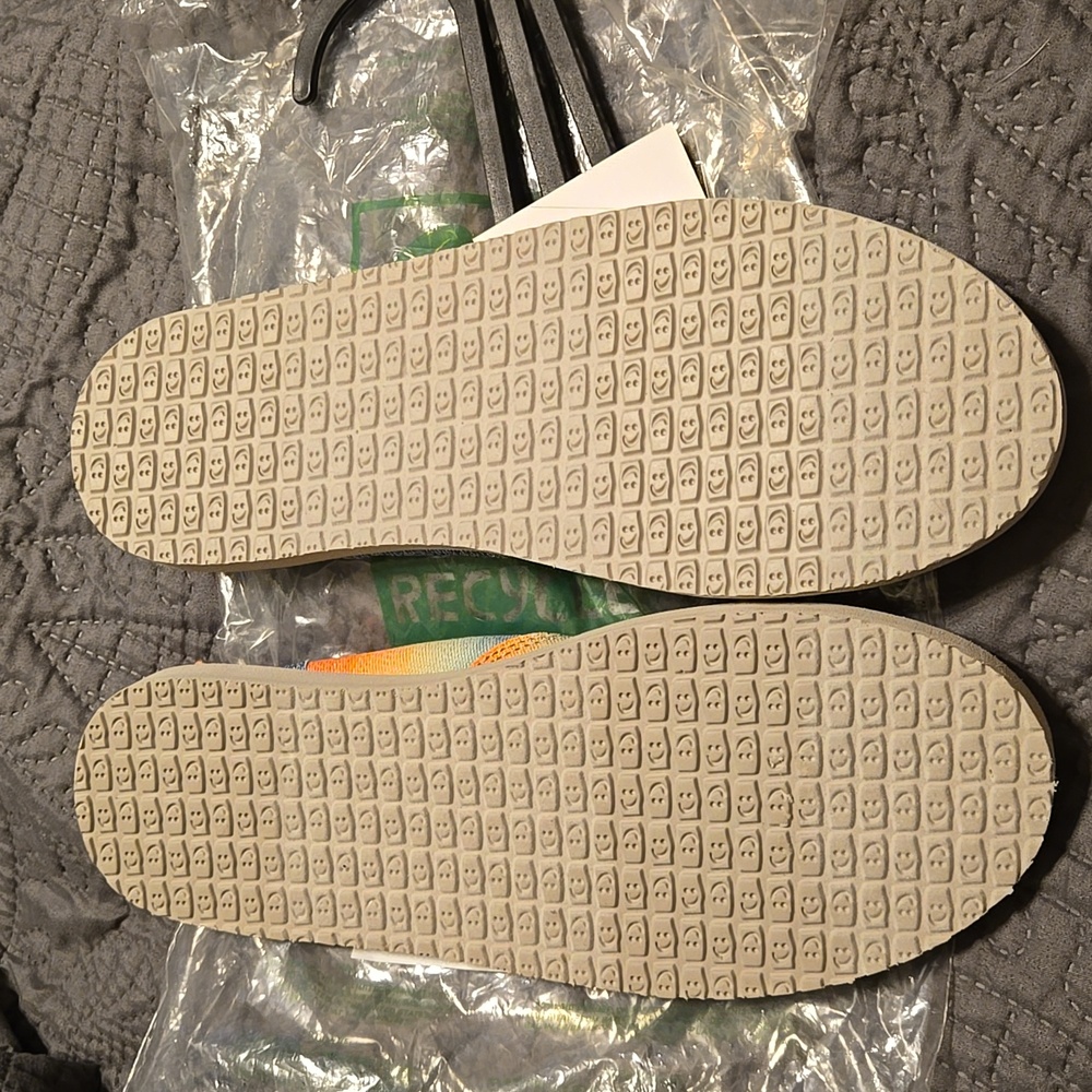 Sanuk Womens Colorful Slip-Ons Size 9 W DONA SHAVE ICE Hawaiian Rainbow - Picture 5 of 6